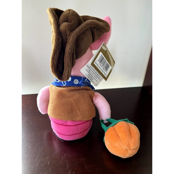 Vintage Disney Store Cowboy Piglet 8" Mini Bean Plush Halloween Winnie The Pooh - Picture 5 of 11